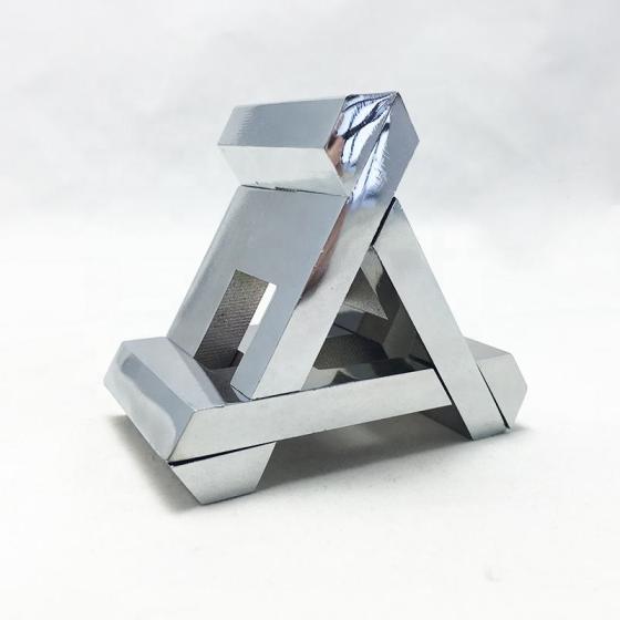 3D IQ High Quality Metal Puzzle Interlocking Puzzle,iron Puzzle toys For Adult