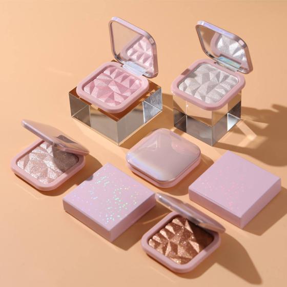 Vegan Cruelty Free Blush Custom Shimmer Make Up Face Private Label Makeup Highlighter