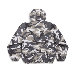 Men's Camo Ski Parka Grey & Silver
