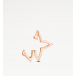 OMBRE BLOSSOM OVERLAP HOOP 18K