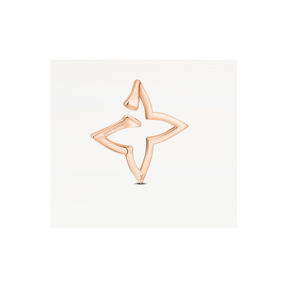 OMBRE BLOSSOM OVERLAP HOOP 18K