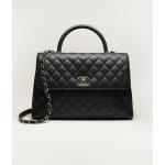 Maxi flap bag with handle