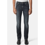 Medusa embroidered slim-fit jeans