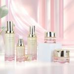 Unique luxury custom 30g 50g 40ml 100ml 120ml cosmetic jar cream jar empty with plastic pump head skin care glass bottle and jar