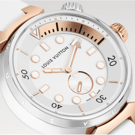 Tambour Street Diver, quartz, 39.5mm, steel & rose gold