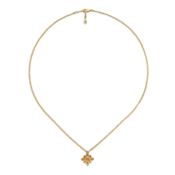Gucci Flora series 18K yellow gold necklace