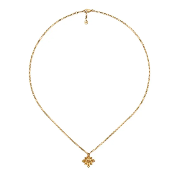 Gucci Flora series 18K yellow gold necklace