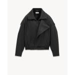 Sheepskin bomber jacket