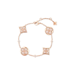 Color Blossom BB Multi-Motifs Bracelet, Pink Gold And Diamonds