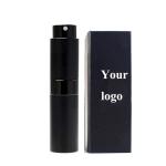 Twist Up perfume Atomizer 8ml 10ml 15ml Aluminum Travel Glass Spray Perfume Refillable Bottles With Box