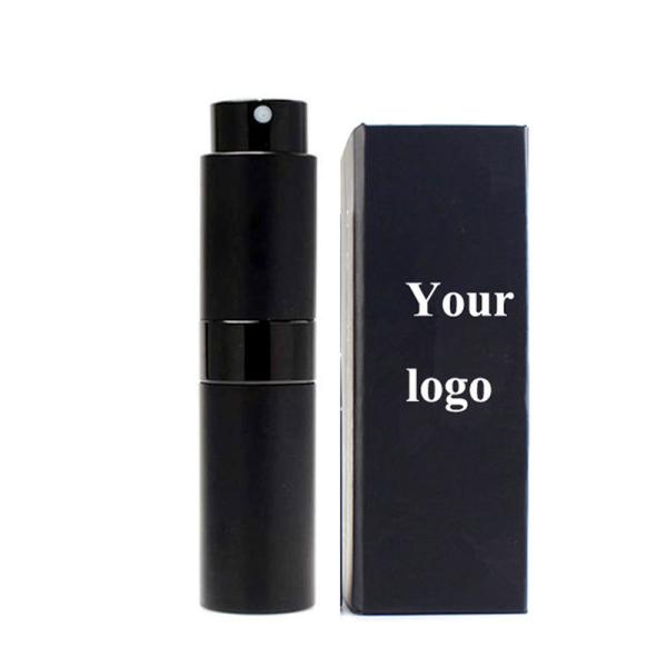 Twist Up perfume Atomizer 8ml 10ml 15ml Aluminum Travel Glass Spray Perfume Refillable Bottles With Box