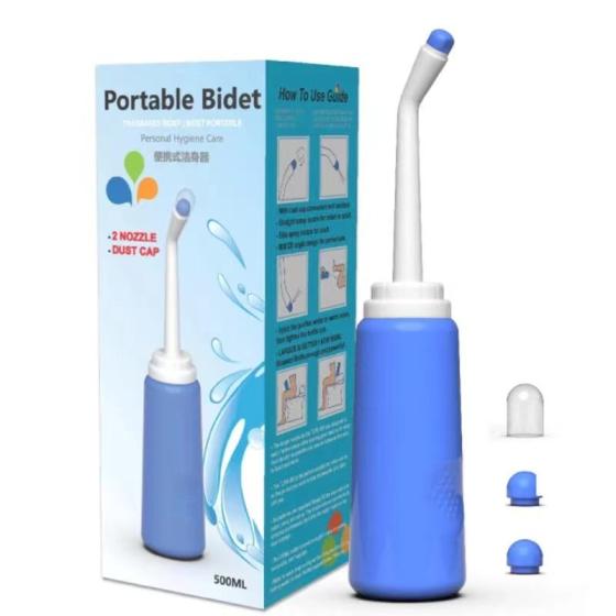 500ML Mini Handheld Bidet for Personal Hygiene Care Bottom Wiper Portable Travel Bidet Bottle Bidet Sprayer