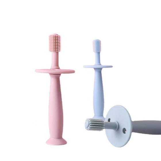 Wholesale Nursing Oral Food Grade Silicone baby cleaning toothbrush silicone