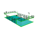 Hight Quality Padel Court Wholesaler sports Events Padel Panoramic Court