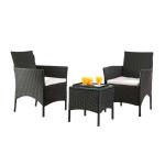 Patio Conversation Sofa Set Waterproof Outdoor Furniture Iron Frame New Modern Wicker Garden Outdoor Leisure Design 3 Piece