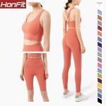 High quality gym women yoga 3-piece sets activewear fitness yoga wear gym female sets for women