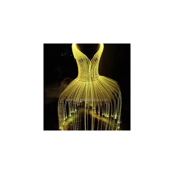 Custom LED Luminous Clothes To Match LED Light Up Glowing Hat Fiber Optic Clothing For Stage Dance Party