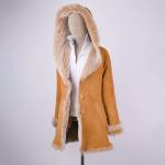 NAFA Customize Ladys New Fashion Hight Quality Luxury Hooded Shearling Fur Coat with Best Workmanship