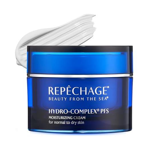RepechageHydro-ComplexPFSHydratingFaceCreamforNormaltoDrySkin–Non-ComedogenicMoisturizerwithSeaweedExtract,Niacinamide&AHAs–SupportsSkinElasticity,SmoothsFineLines,1.5floz