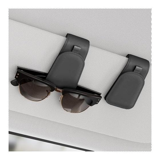 Soportemagnéticoparalentesdesolparaviseradeautomóvil,2paquetes,pielsintética|StrongMagnetism,forMostCarVisors,NoMarksonVisor,Gift-ReadyPackaging,SunglassOrganizer,CarAccessoriesforMen