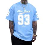 Men's jersey number graphic T-shirt, loose fit, Y2K street style, New Jersey T-shirt, summer short-sleeved top.