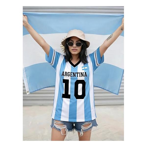 2026 Soccer Cup Shirt Women Oversized Mexico Brazil Shirts Funny Argentina Soccer Jerseys Spain V Neck T Shirts