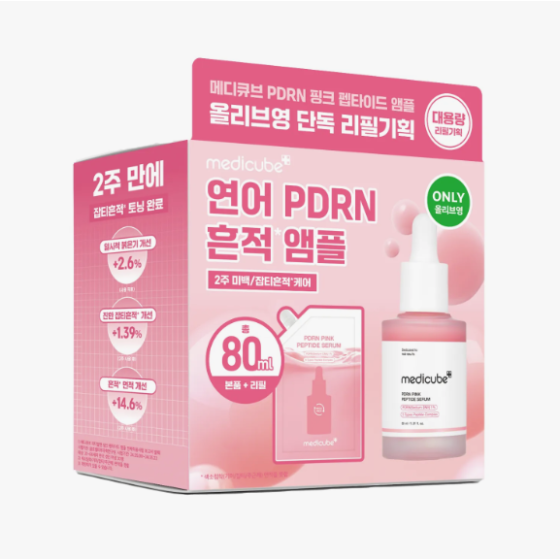 medicube PDRN Pink Peptide Serum 30ml Refill Set (+Refill Pack 50ml)