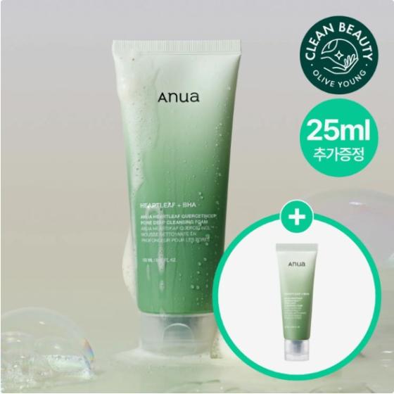 Anua Heartleaf Quercetinol Pore Deep Cleansing Foam 150ml (+25ml)