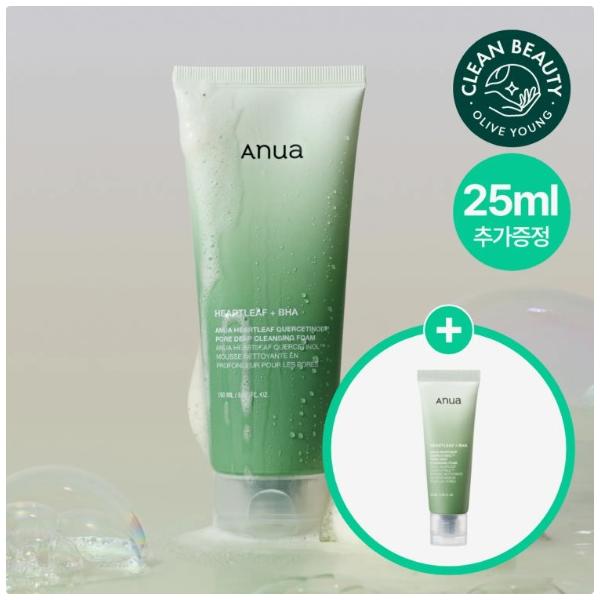 Anua Heartleaf Quercetinol Pore Deep Cleansing Foam 150ml (+25ml)