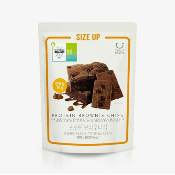 Delight Project Protein Brownie Chip 100g