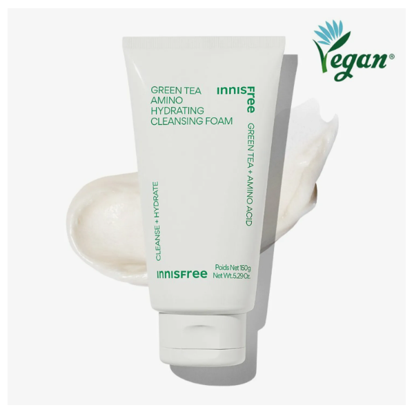 INNISFREE Green Tea Amino Hydrating Cleansing Foam 150g
