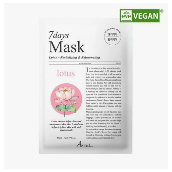 Ariul 7 Days Lotus + N Vitalizing Mask Sheet 1 Sheet