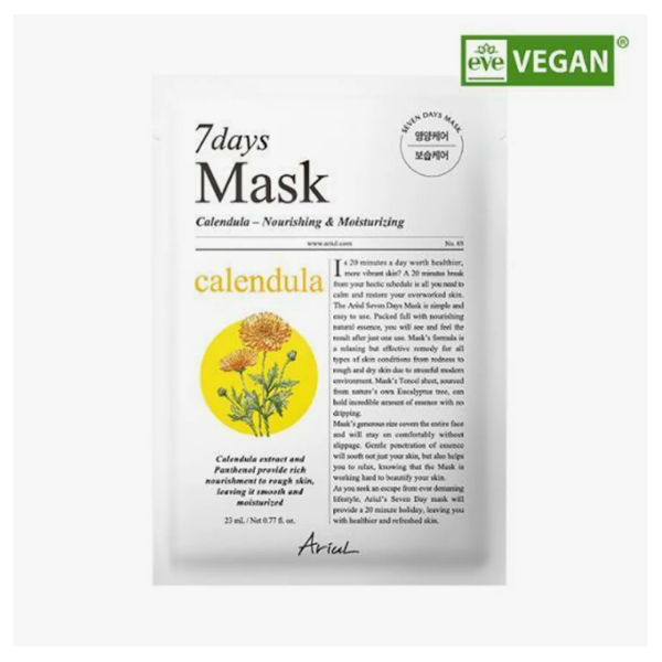 Ariul 7 Days Calendula + P Repairing Mask Sheet 1 Sheet