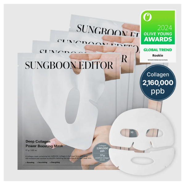 SUNGBOON EDITOR Deep Collagen Power Boosting Mask 4ea