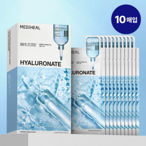 MEDIHEAL Hyaluronate Essential Mask Sheet Ultra Hydration 10ea