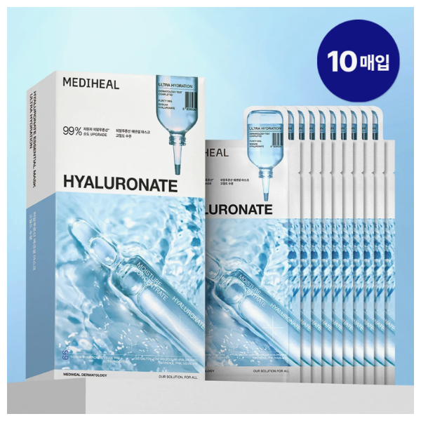 MEDIHEAL Hyaluronate Essential Mask Sheet Ultra Hydration 10ea