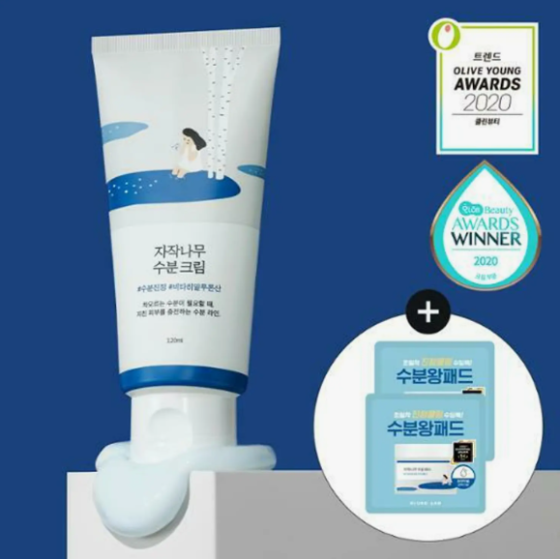 ROUND LAB Birch Juice Moisturizing Cream 120mL Jumbo Size Set