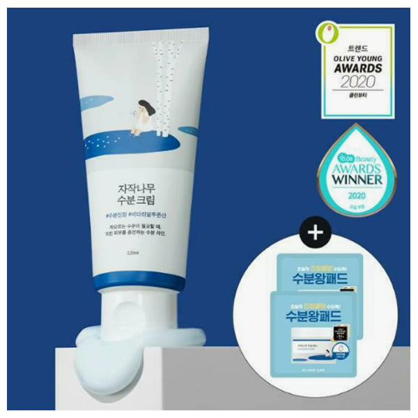 ROUND LAB Birch Juice Moisturizing Cream 120mL Jumbo Size Set