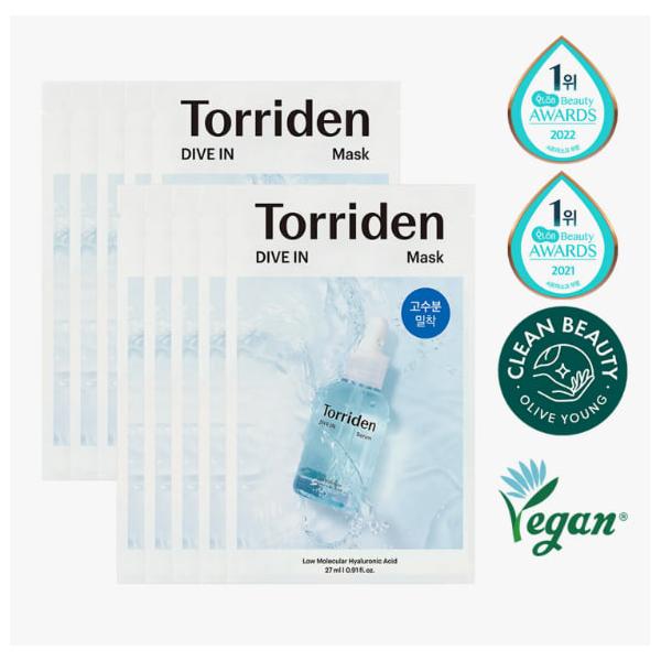 Torriden Dive-In Low Molecule Hyaluronic Acid Mask Sheet 10ea