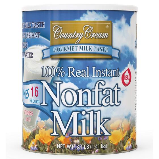 Country Cream 100% Real Instant Nonfat Powdered Milk 49.6 OZ
