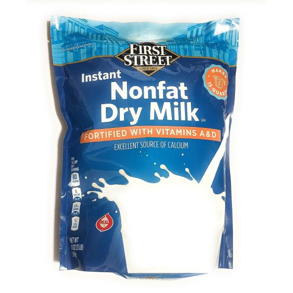 48oz First Street Instant Non Fat Dry Milk, Powder, Pack of 1
