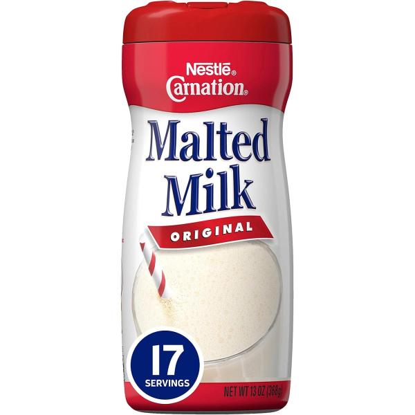 Nestle Carnation Original Malted Milk Powder Mix, 13 OZ Canister