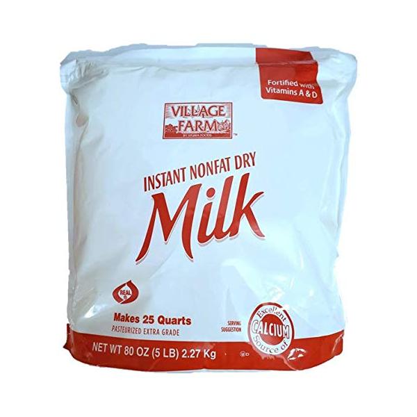 Village Farm Instant Nonfat Dry Milk, 5lbs.