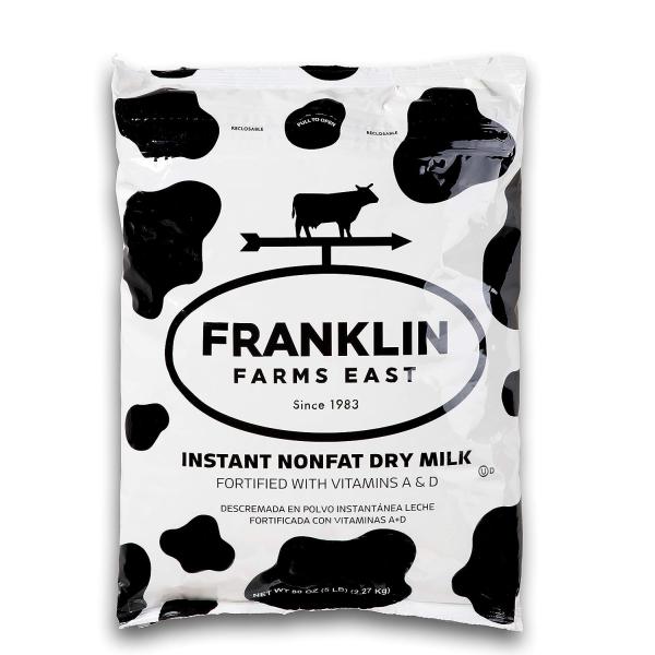Premium USA Instant Nonfat Dry Milk - 5 pound bag bulk