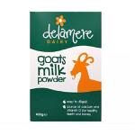 Delamere Dairy Goats Milk Powder 400G - Delamere Dairy's Goats' Milk Powder is a convenient whole goats' milk substitute. in hot drinks, on cereal, in recipes, baking and sauces, and simply as a drink.