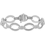 Madina Jewelry 1.08 ct Ladies Round Cut Diamond Designer Bracelet in 14 kt White Gold