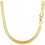 The Diamond Deal 14k Solid Yellow Gold 6.00mm Shiny Imperial Herringbone Chain Necklace or Bracelet for Pendants and Charms with Lobster-Claw Clasp (7", 8", 16", 18" 20" or 24 inch)