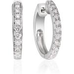 Gin & Grace 14K White Gold Natural Diamond Earrings for women | Ethically, authentically & organically sourced (Round-cut) shaped Diamond hand-crafted jewelry for her | Diamond Earring for women
