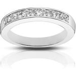 Madina Jewelry 1.00 Ct Ladies Princess Cut Diamond Wedding Band Ring in 18 kt White Gold