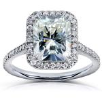 Kobelli Radiant-cut Moissanite Engagement Ring 3 CTW 14k White Gold
